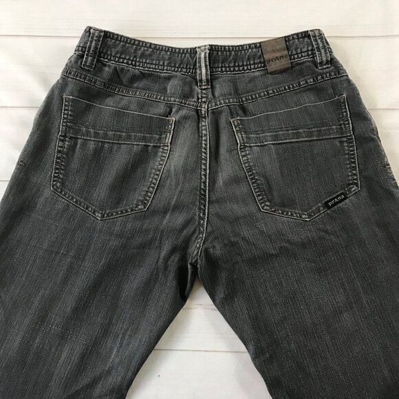 Prana Men 30W X 34L Gray Slim Fit Straight Leg Jeans - Picture 4 of 11